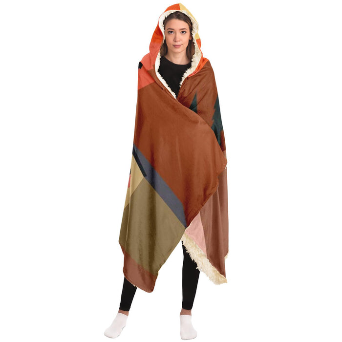 Milltary Scene Hooded Blanket