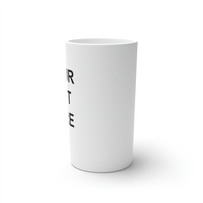 Custom Logo on a Coffee Mugs, Team Logo Here Coffee Mugs, Personalized Coffee Mugs, Text on a Coffee Mugs, Your Business Logo or Brand Logo Conical Coffee Mugs