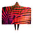 Colourful Tropical Leaves Hooded Blanket