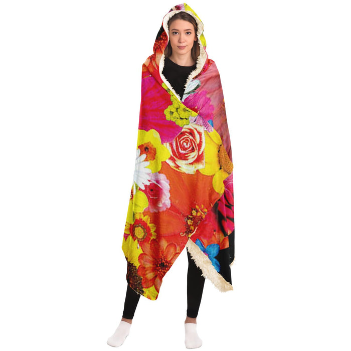 Flower Frida Hooded Blanket