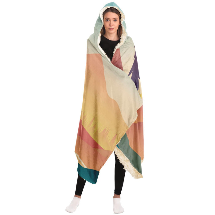 First Person Kayak Hooded Blanket