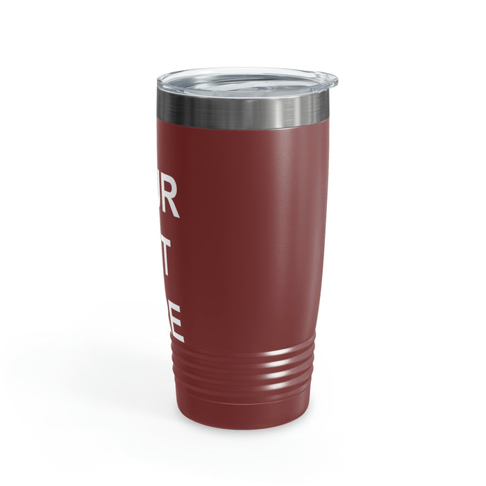 Custom Logo Tumbler, Team Logo Here Tumbler, Personalized Tumbler, Text on a Tumbler, Your Business Logo or Brand Logo Ringneck Tumbler, 20oz