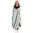 Tribal Boho Pattern Minimal Hooded Blanket