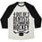 Virgin Teez  Baseball Tee 4 OUT OF 5 DENTISTS RECOMMEND HOCKEY UNISEX TRI-BLEND BASEBALL TEE