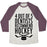 Virgin Teez  Baseball Tee 4 OUT OF 5 DENTISTS RECOMMEND HOCKEY UNISEX TRI-BLEND BASEBALL TEE