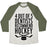 Virgin Teez  Baseball Tee 4 OUT OF 5 DENTISTS RECOMMEND HOCKEY UNISEX TRI-BLEND BASEBALL TEE