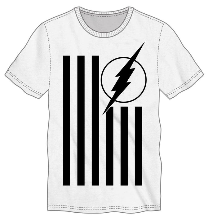 The Flash Logo Flag White T-shirt For Men