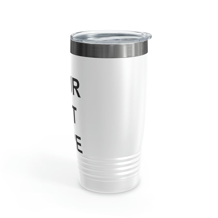 Custom Logo Tumbler, Team Logo Here Tumbler, Personalized Tumbler, Text on a Tumbler, Your Business Logo or Brand Logo Ringneck Tumbler, 20oz