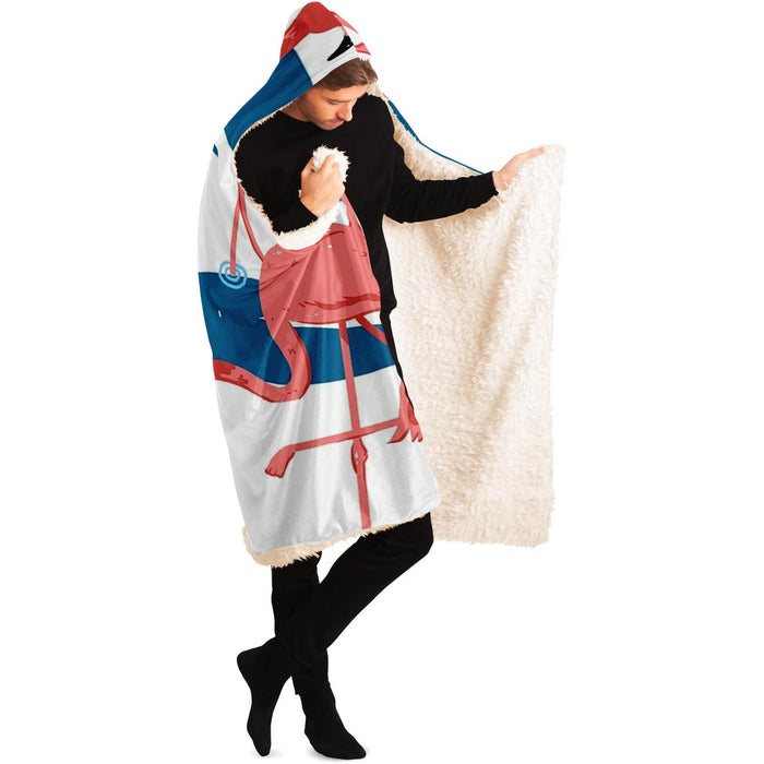Flamingo Hooded Blanket
