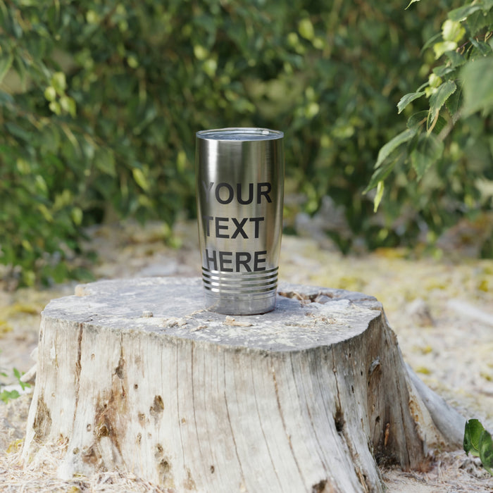 Custom Logo Tumbler, Team Logo Here Tumbler, Personalized Tumbler, Text on a Tumbler, Your Business Logo or Brand Logo Ringneck Tumbler, 20oz