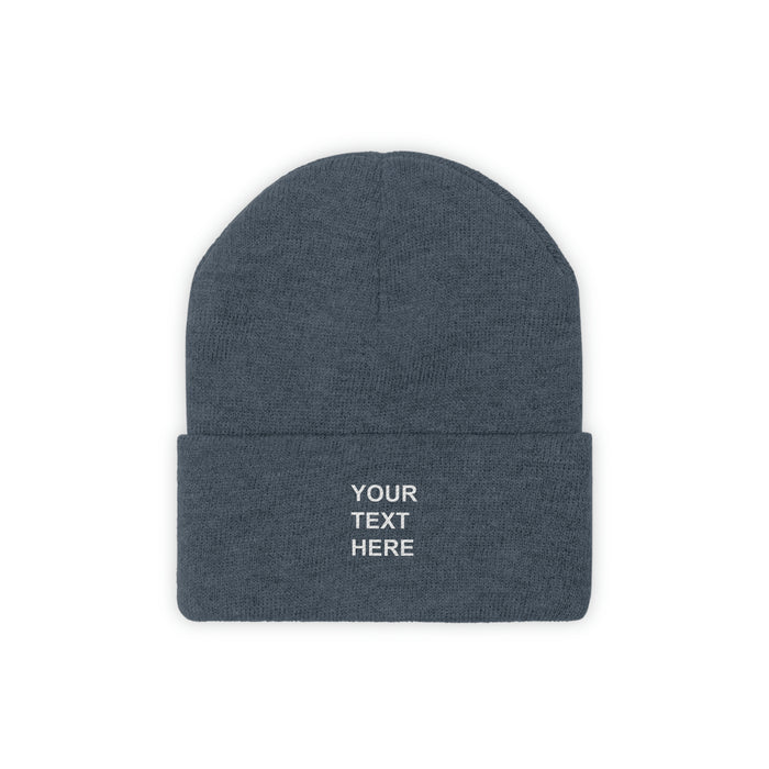 Personalized Knit Beanie, Custom Knit Beanie, With Your Own Text, Custom Knit Beanie