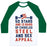 Virgin Teez  Baseball Tee 50 STARS AND 13 BARS OF CHISELED STEEL AND SEX APPEAL UNISEX CLASSIC BASEBALL TEE