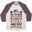 Virgin Teez  Baseball Tee 50 STARS AND 13 BARS OF CHISELED STEEL AND SEX APPEAL UNISEX TRI-BLEND BASEBALL TEE