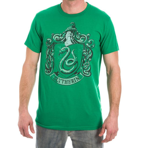 Harry Potter Slytherin Crest Men's Green T-Shirt - One of Four Houses of Hogwarts