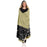 Gold Black Glitter Stripes Pattern Hooded Blanket