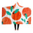 Fruit Pattern Hooded Blanket