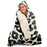 Leopard Pattern Hooded Blanket