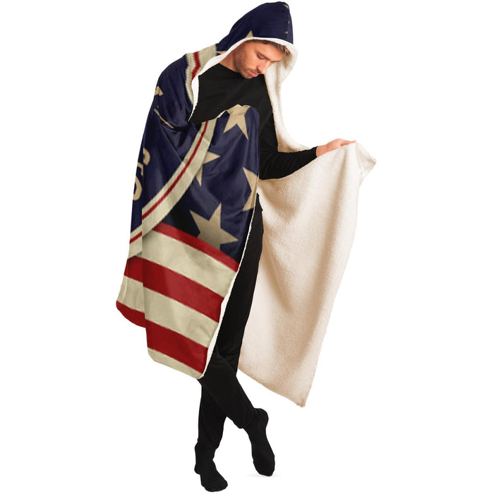 Free veterans day Hooded Blanket