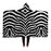 Zebra Pattern Hooded Blanket