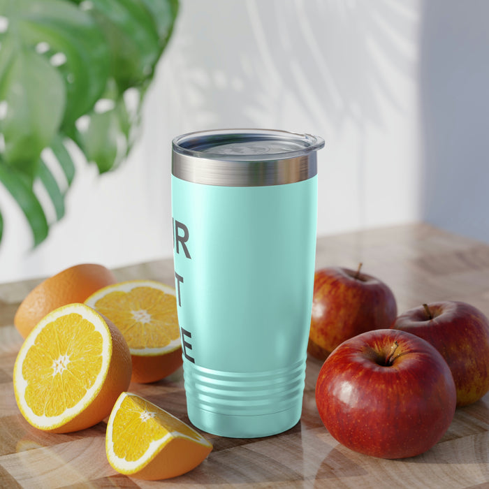 Custom Logo Tumbler, Team Logo Here Tumbler, Personalized Tumbler, Text on a Tumbler, Your Business Logo or Brand Logo Ringneck Tumbler, 20oz