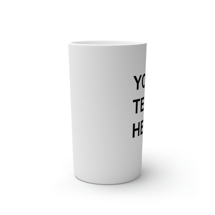 Custom Logo on a Coffee Mugs, Team Logo Here Coffee Mugs, Personalized Coffee Mugs, Text on a Coffee Mugs, Your Business Logo or Brand Logo Conical Coffee Mugs