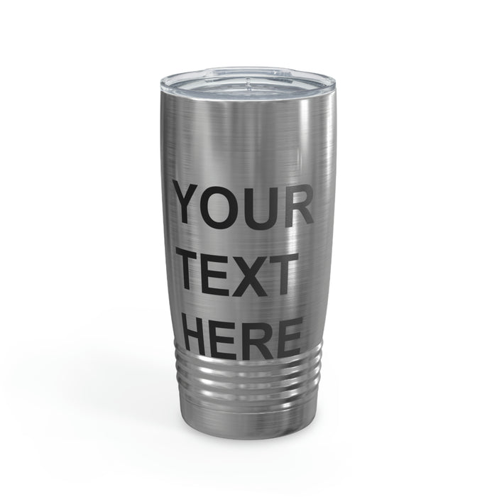 Custom Logo Tumbler, Team Logo Here Tumbler, Personalized Tumbler, Text on a Tumbler, Your Business Logo or Brand Logo Ringneck Tumbler, 20oz