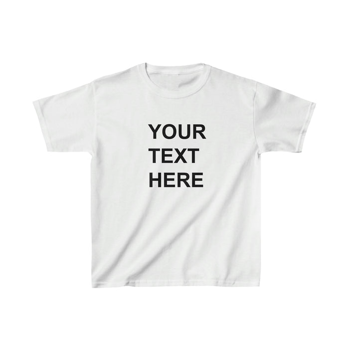 Personalized Kids Tee Shirt, Custom Kids Tee Shirt, With Your Own Text or Design, Handmade Custom Kids Heavy Cotton™ Tee