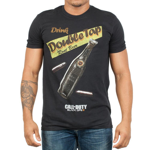 Call Of Duty Drink Double Tap Root Beer Men's Black T-Shirt Tee Shirt