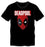 Marvel Comics Deadpool Movie Costume Face Men's Black T-Shirt