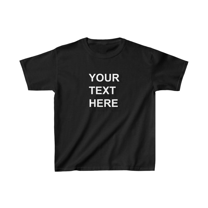 Personalized Kids Tee Shirt, Custom Kids Tee Shirt, With Your Own Text or Design, Handmade Custom Kids Heavy Cotton™ Tee