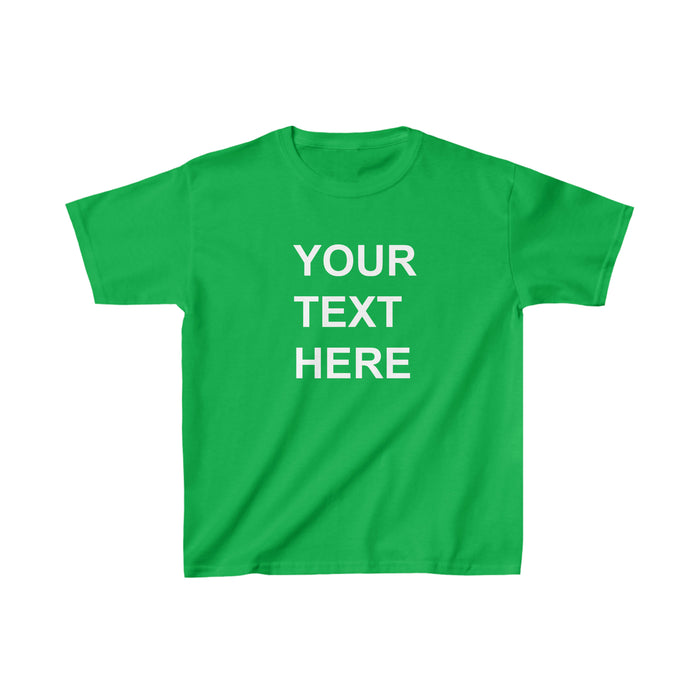 Personalized Kids Tee Shirt, Custom Kids Tee Shirt, With Your Own Text or Design, Handmade Custom Kids Heavy Cotton™ Tee