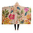 Flower Painting Hooded Blanket