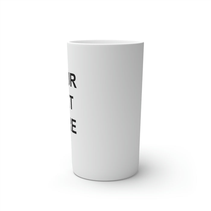 Custom Logo on a Coffee Mugs, Team Logo Here Coffee Mugs, Personalized Coffee Mugs, Text on a Coffee Mugs, Your Business Logo or Brand Logo Conical Coffee Mugs