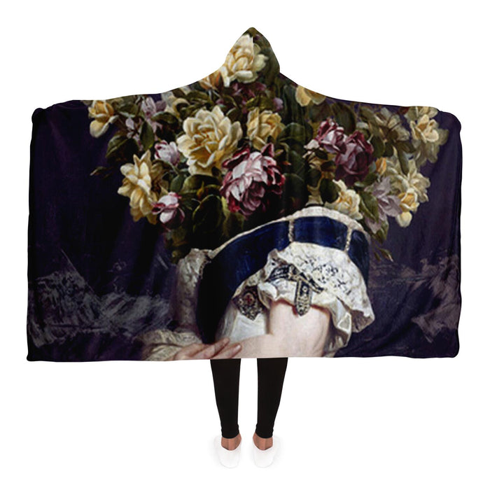 Flowers Hooded Blanket