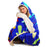 Blue Garden Kid's sweater Hooded Blanket