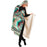 Abstract Pattren Hooded Blanket