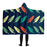 Abstract Leaf Pattern Hooded Blanket