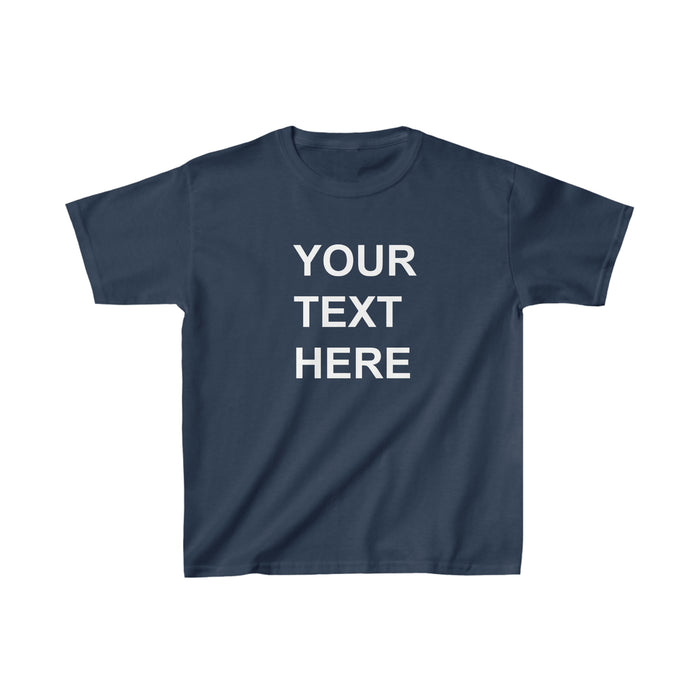 Personalized Kids Tee Shirt, Custom Kids Tee Shirt, With Your Own Text or Design, Handmade Custom Kids Heavy Cotton™ Tee