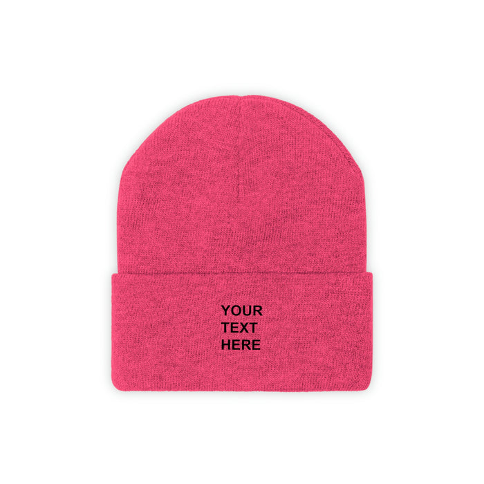Personalized Knit Beanie, Custom Knit Beanie, With Your Own Text, Custom Knit Beanie