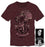 Harry Potter Hogwarts House of Gryffindor Crest & Lion Men's Burgundy T-Shirt