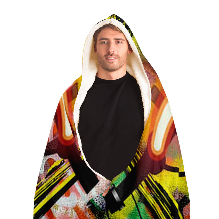 CC Neon Graffiti Hooded Blanket