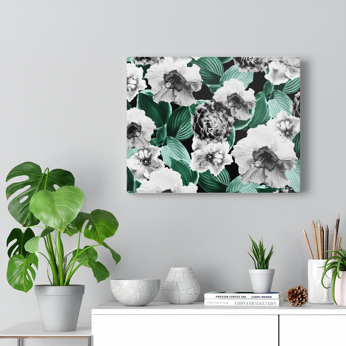 BLACK AND WHITE FLORAL GARDEN GLAMOR