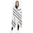Simple Lines Pattern bw Poster Hooded Blanket