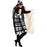 Abstract Pattren Hooded Blanket