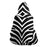 Zebra Pattern Hooded Blanket