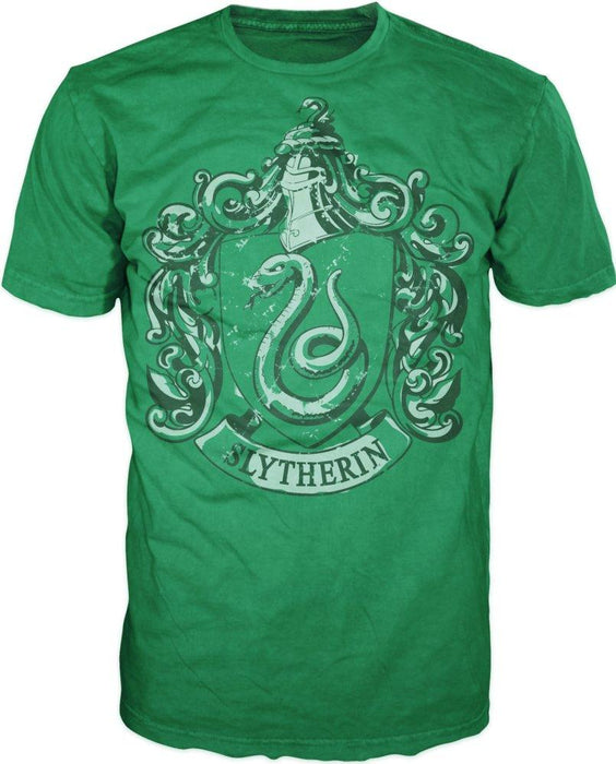 Harry Potter Slytherin Crest Men's Green T-Shirt - One of Four Houses of Hogwarts