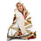 Flowery pattern Poster Hooded Blanket