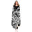Abstract Pattren Hooded Blanket