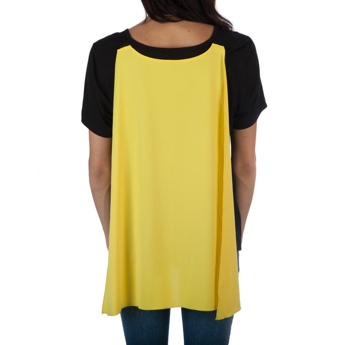 Batman Bat Logo 2 Capes Cape Top T-shirt Tee Shirt