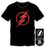 DC Comics The Flash Red Emblem Logo Men's Black Tee T-Shirt Shirt
